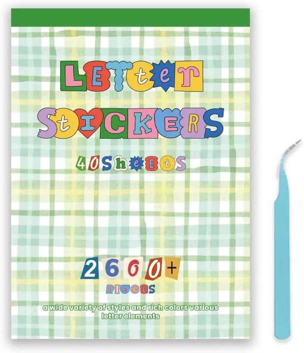 Vintage Ransom-Style Alphabet Sticker Pack — 2,600+ Letters (40 Sheets)